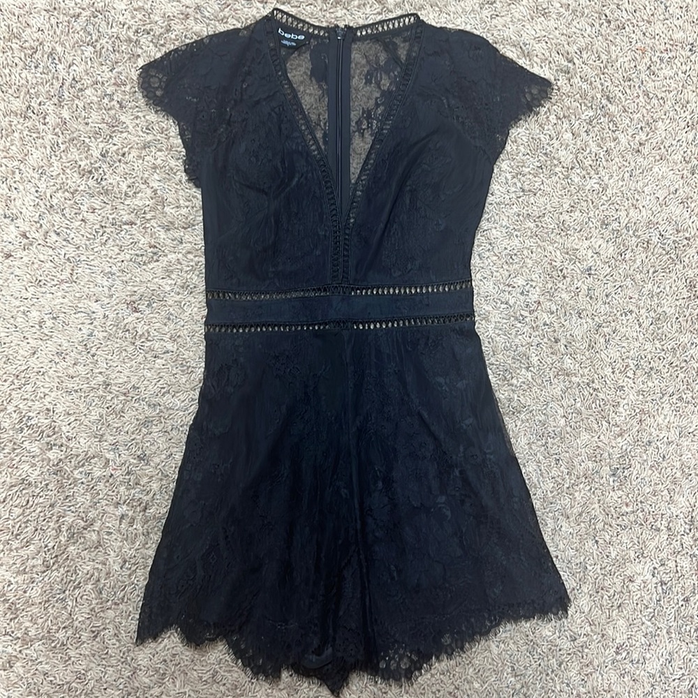 Bebe lace romper